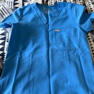 Figs scrub Catarina top royal blue